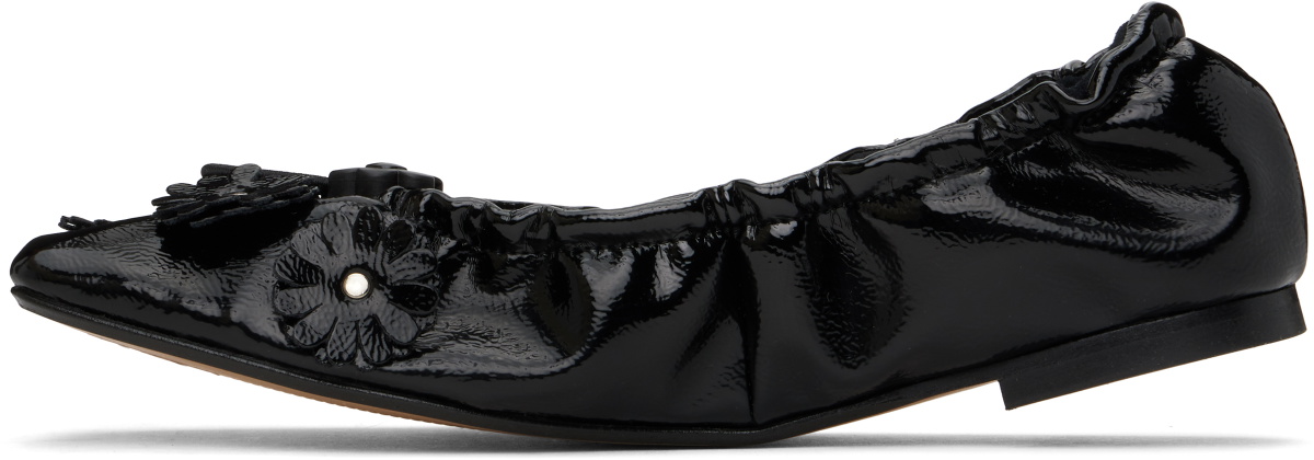 Cecilie Bahnsen Black Orbella Ballerina Flats
