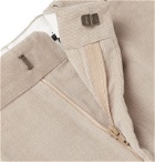 Brioni - Tapered Cotton-Corduroy Trousers - Neutrals