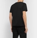 SAINT LAURENT - Slim-Fit Logo-Print Cotton-Jersey T-Shirt - Black