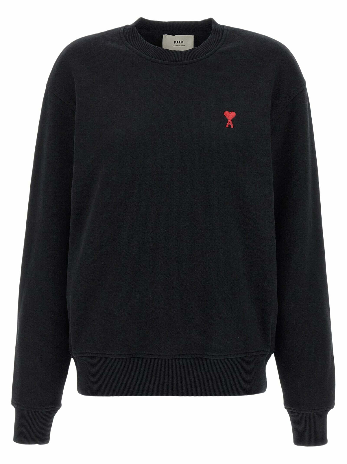 AMI Alexandre Mattiussi Black Ami De Coeur Sweatshirt AMI