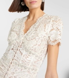 Self-Portrait Lace midi dress