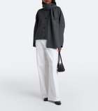 'S Max Mara Scarf-detail virgin wool jacket