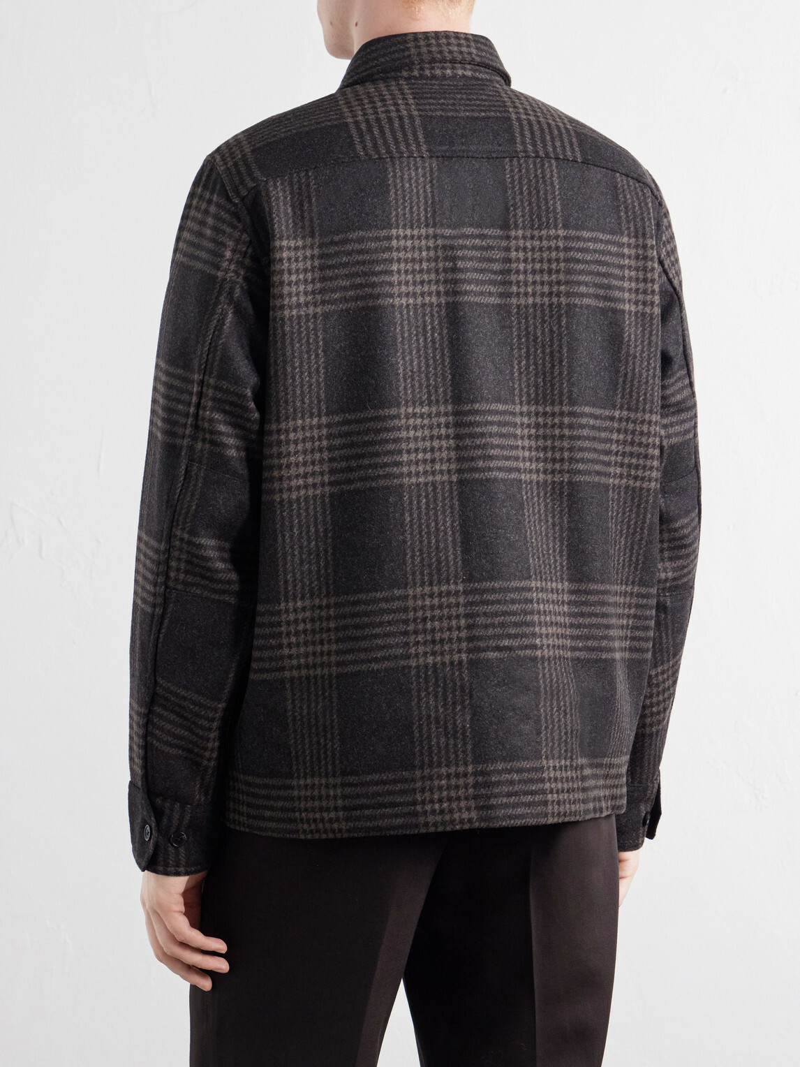 Rag & Bone - Austin Prince of Wales Wool-Blend Overshirt - Brown