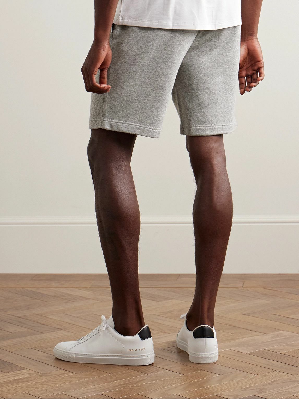 Derek Rose - Quinn 1 Straight-Leg Cotton and Modal-Blend Jersey Drawstring Shorts - Gray