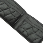 Dime Men's Quilted Leather Bifold Wallet in Black