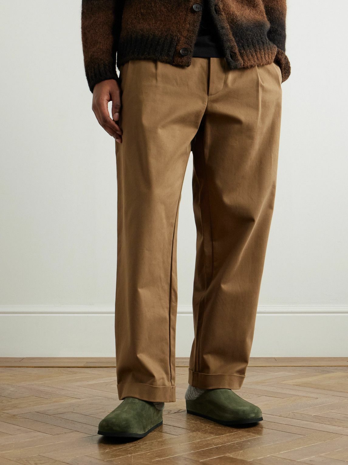 Common Projects - Logo-Debossed Suede Clogs - Green