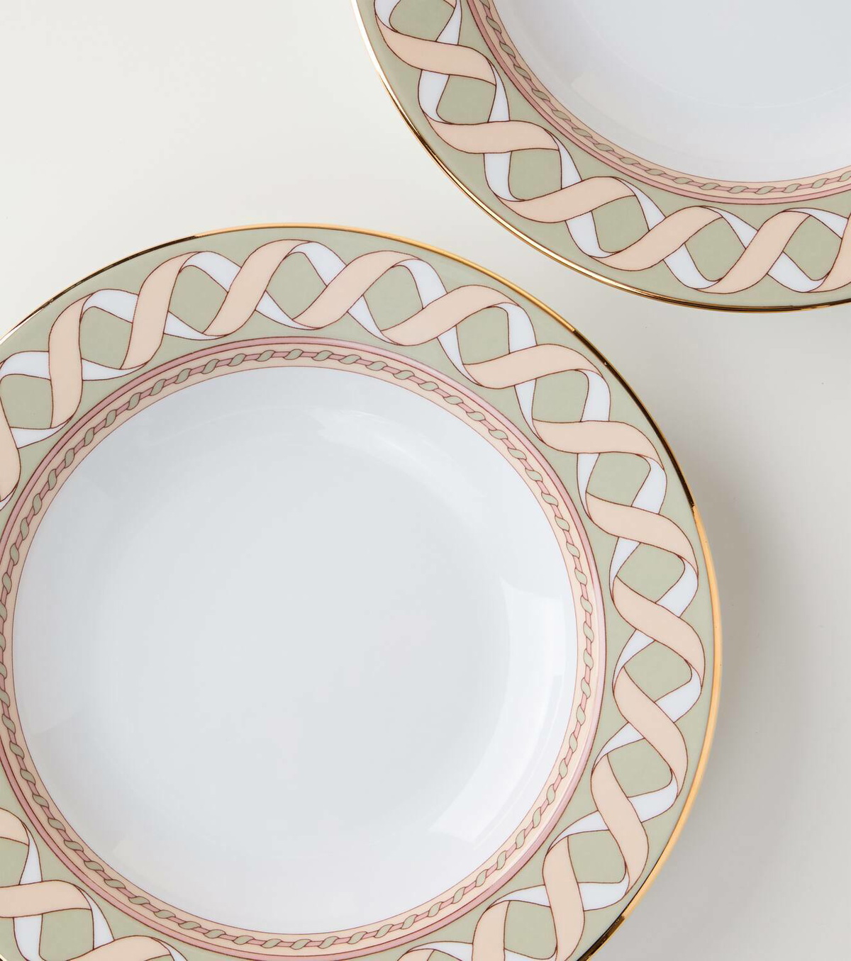 La DoubleJ Set of 2 porcelain soup plates