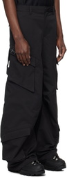 HELIOT EMIL Black Cellulae Cargo Pants