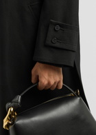 JW Anderson Belted Wool Trench Coat Black
