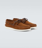Kiton Suede boat shoes
