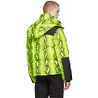 Off-White Yellow and Black Down Snake Puffer Jacket