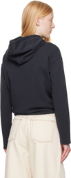 AMI Paris Navy Cotton Ami de Coeur Hoodie