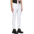 Dsquared2 White Bull Skater Jeans