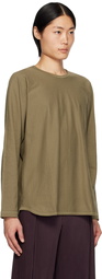 HOMME PLISSÉ ISSEY MIYAKE Khaki Release-T 2 Long Sleeve T-Shirt