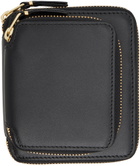 Comme des Garçons Wallets Black Outside Pocket Line Wallet