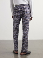 Zimmerli - Printed Cotton-Sateen Pyjama Trousers - Blue
