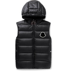 Moncler - Vanoise Logo-Appliquéd Nylon Quilted Hooded Down Gilet - Black