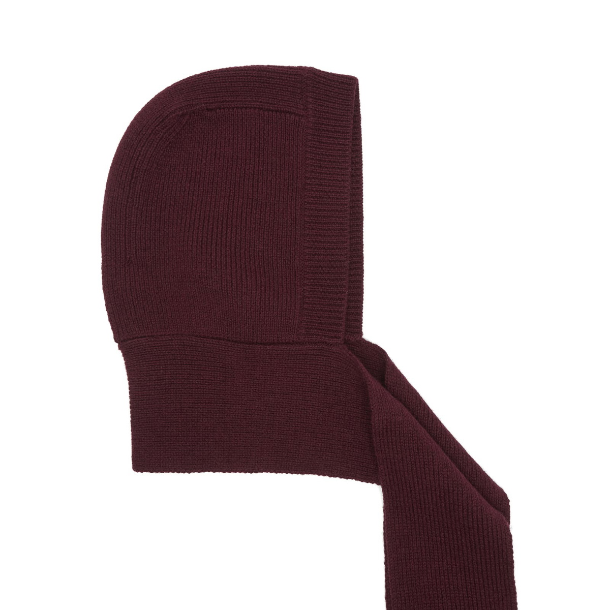 Damson Madder Women's Tassel Hooded Scarf in Burg 