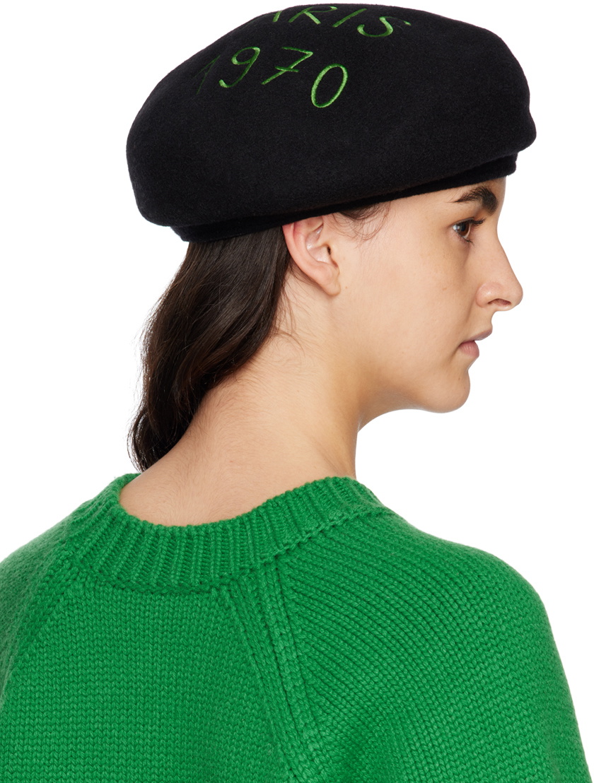 Kenzo Black Kenzo Paris Souvenir Beret