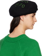 Kenzo Black Kenzo Paris Souvenir Beret