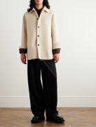 Jil Sander - Oversized Wool-Flannel Overshirt - Neutrals