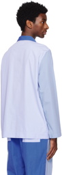 Tekla SSENSE Exclusive Blue Pyjama Shirt
