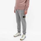 Stone Island Men's Brushed Cotton Pocket Jogger in Grey Marl