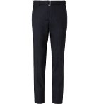 Officine Generale - Navy Paul Slim-Fit Belted Super 120s Wool Suit Trousers - Blue