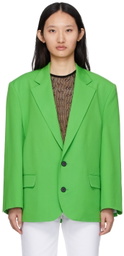 BONBOM Green Double Button Blazer