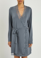 Eberjey Georgina Jersey Robe Grey