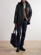Barbour - A.P.C. Logo-Print Denim Tote Bag - Blue
