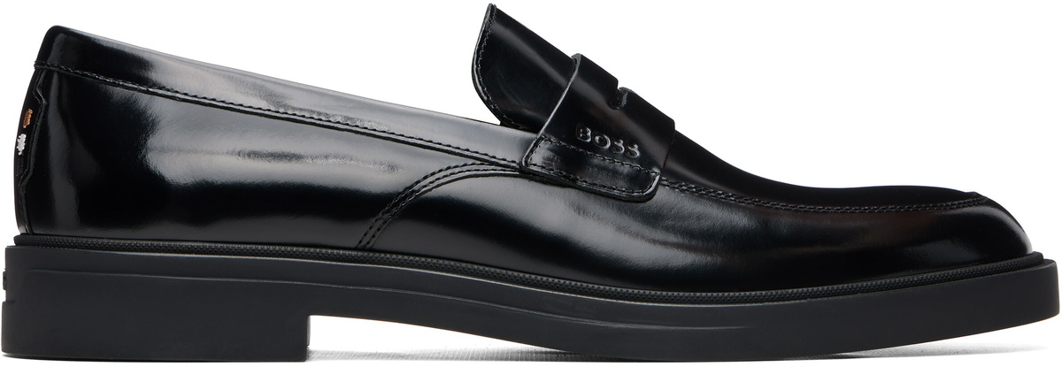 BOSS Black Strap Polished Loafers