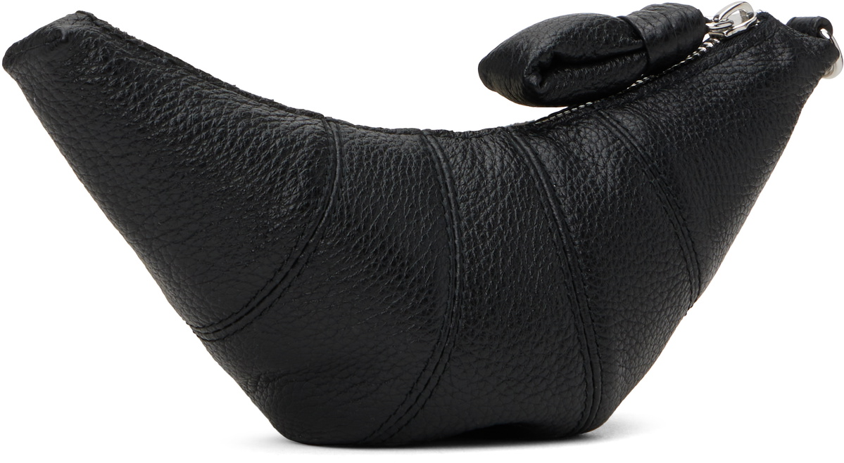 LEMAIRE Black Cross-Body Croissant Coin Pouch