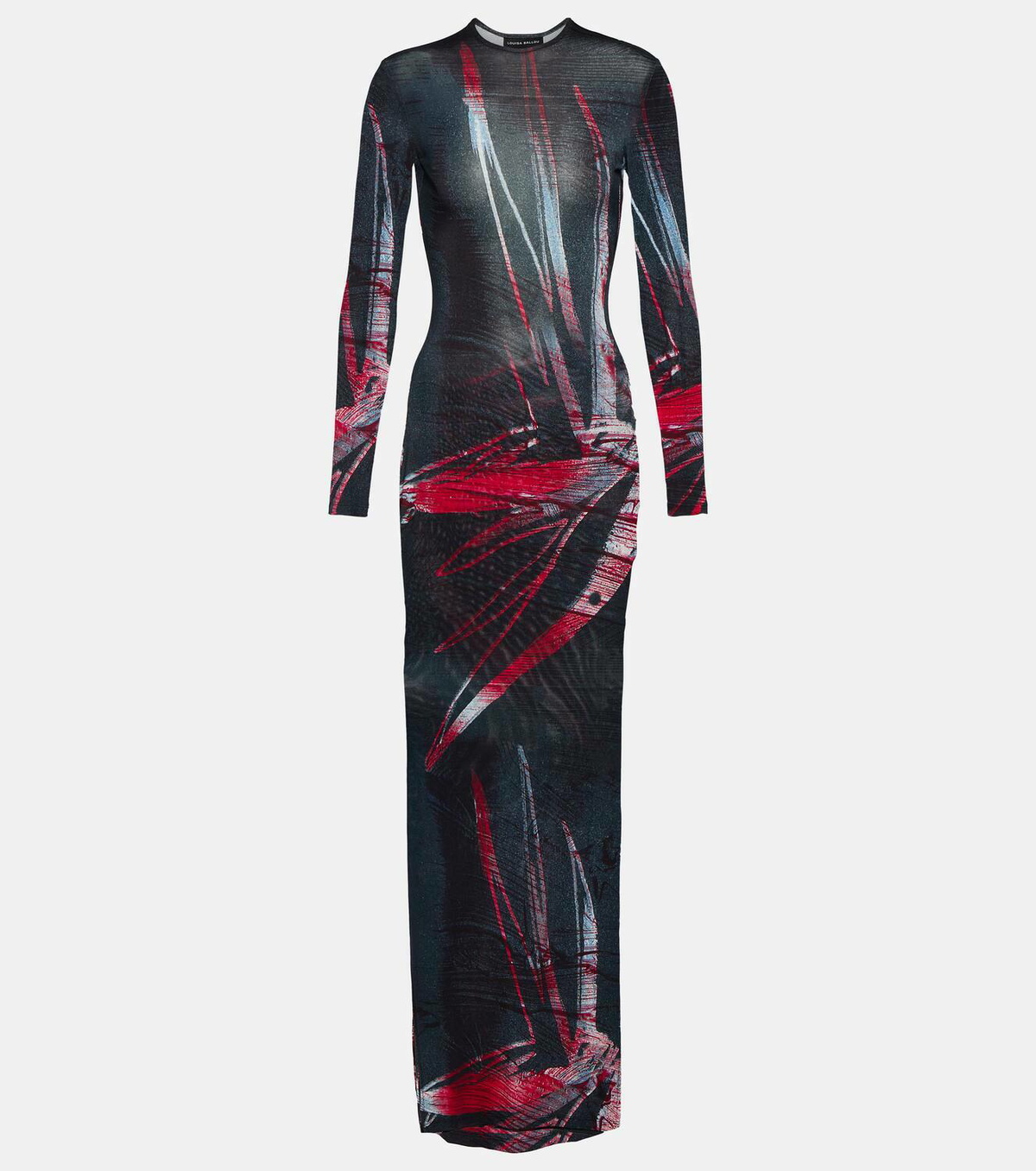 Louisa Ballou Printed jersey maxi dress