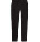 Officine Generale - Charcoal Slim-Fit Cotton-Corduroy Trousers - Men - Charcoal