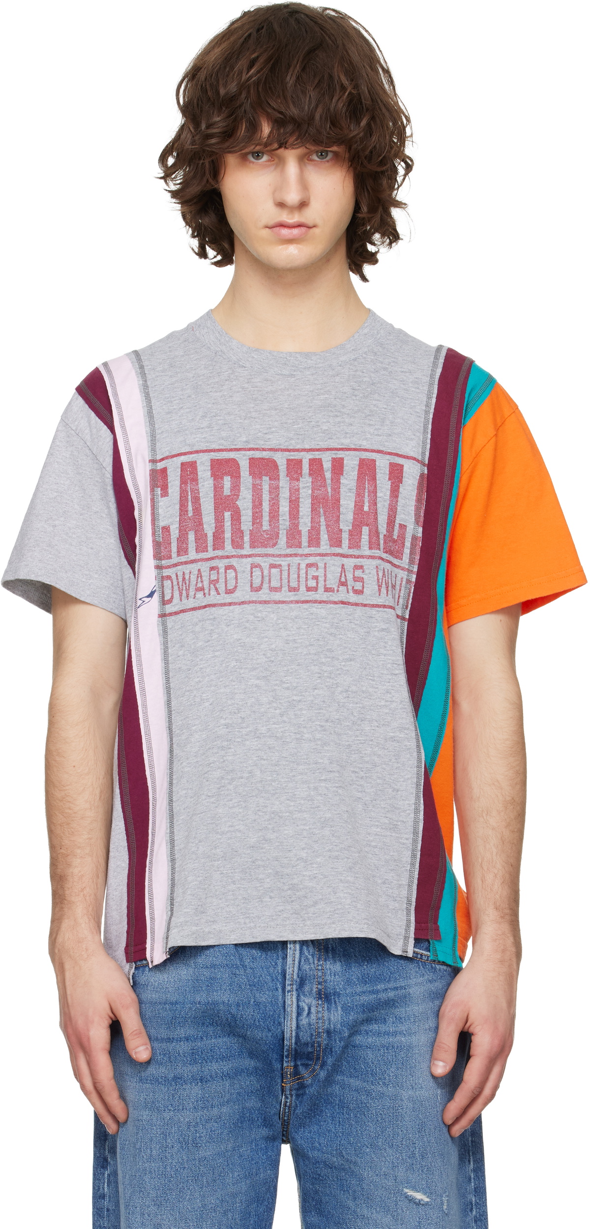 NEEDLES Multicolor 7 Cut S/S College T-shirt