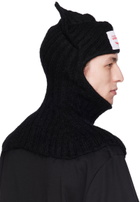 Charles Jeffrey Loverboy Black Chunky Ears Balaclava