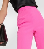 Safiyaa Alexa high-rise flared crêpe pants