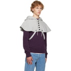 Dries Van Noten Gray Cape Hoodie