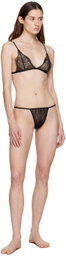 ANINE BING Black Vivian Thong