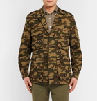 MAN 1924 - Camouflage-Print Cotton-Ripstop Field Jacket - Men - Army green