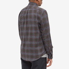 Portuguese Flannel Men's Land Button Down Check Shirt in Grey/Green/Red