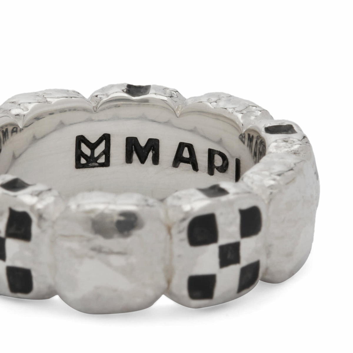 Maple Davie Ring in Silver/Black