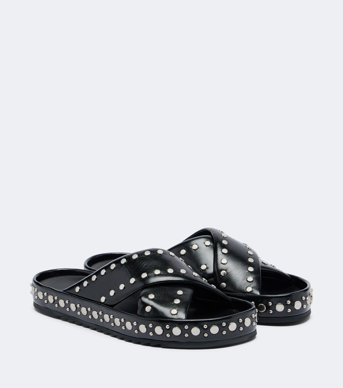 Fendi Studded leather slides