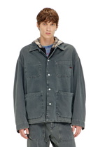 Diesel Utility-style jacket in coloured denim - Denim Jackets - Unisex - Grey