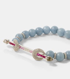 Ananya Chakra 18kt white gold bracelet with gemstones