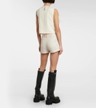 Xu Zhi Belted linen shorts