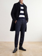 Slowear - Incotex Teknosartorial Tapered Drawstring Mélange Twill Trousers - Blue