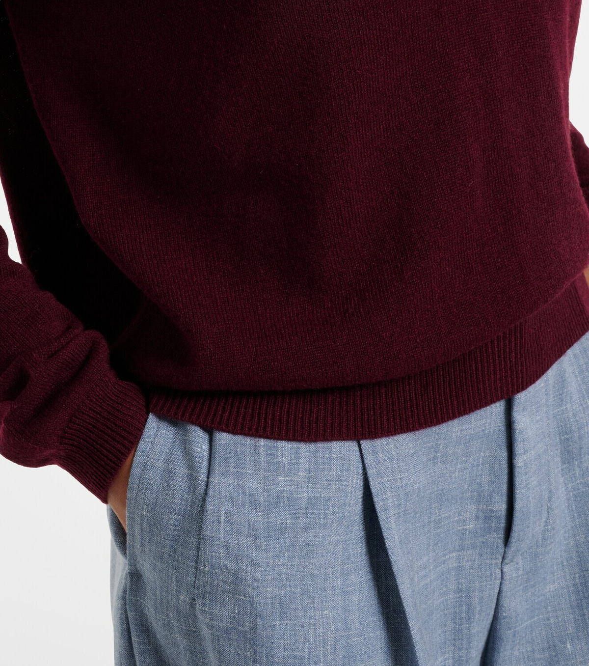 Jardin des Orangers Wool and cashmere polo sweater