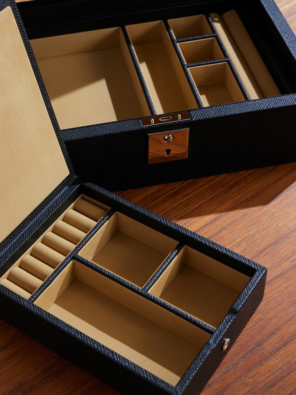 Smythson - Panama Cross-Grain Leather Jewellery Box